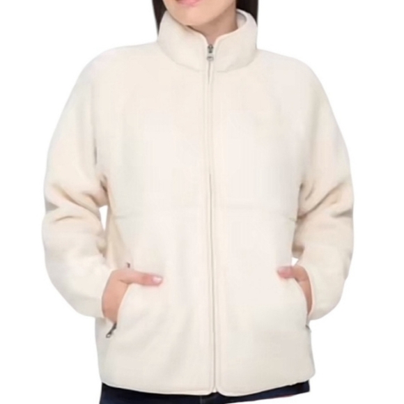 Sierra Designs Full Zip Fleece Women's Small Shepra Zip Jacket Cream NWT Neutral - Picture 1 of 14